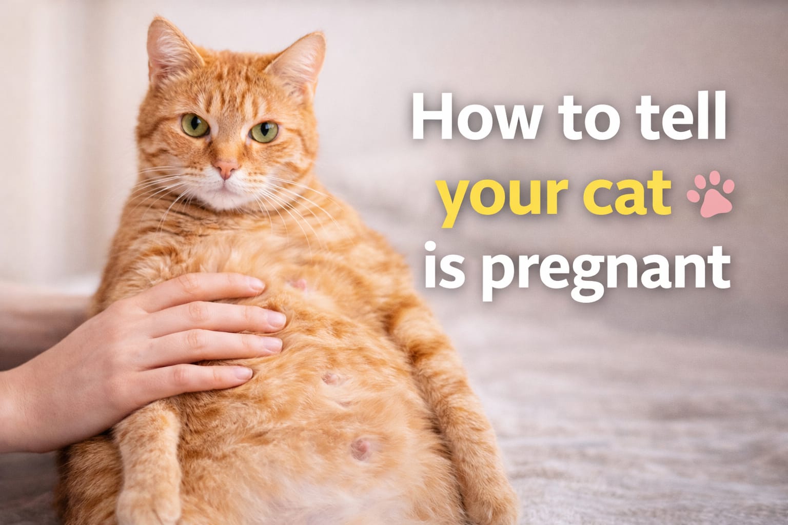 how to tell your cat is pregnant