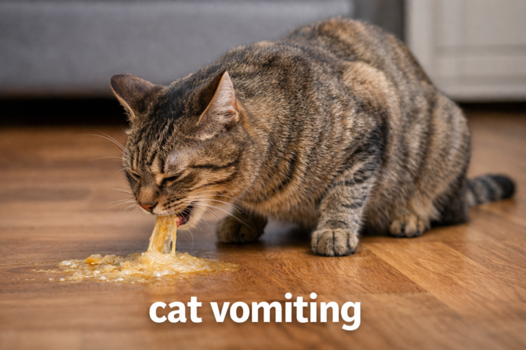 how to make a cat vomit