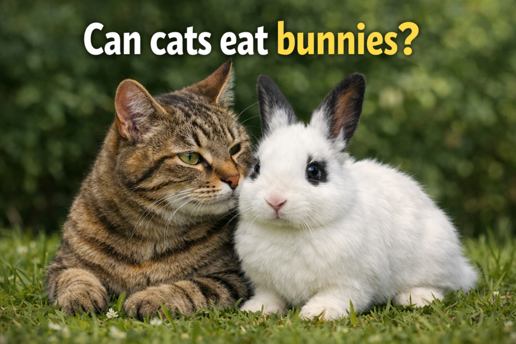 can cats eat bunnies?